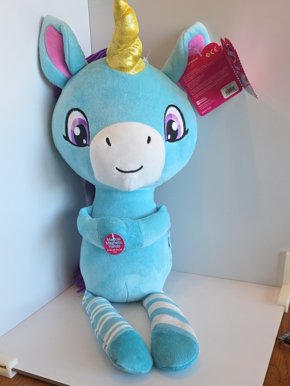 Adora Zippity Hug "N" Hide Celeste the Unicorn 21.5" Cuddly Soft Plush
